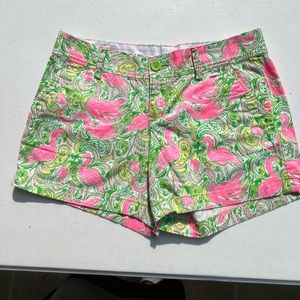 Lilly Pulitzer Flamingo Callahan shorts size 6
